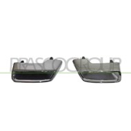 Kit Cornici Tubo Scarico Cromate Compatibile Per CITROEN C5 AIRCROSS Dal 10/2018 Al 05/2022 Codice Originale 1618041180