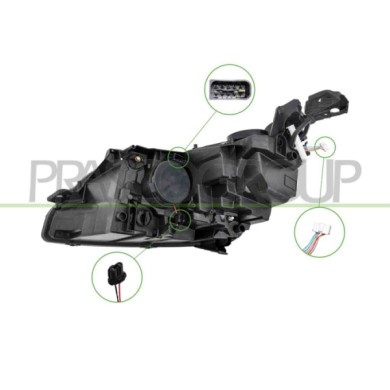 LIBRETTO_RICHIESTA_TARGA.JPG Proiettore Destro H7+Hb3 Elettrico Con Motore Con Luce Diurna Led Compatibile Per PEUGEOT 3008 Dal 