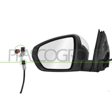 LIBRETTO_RICHIESTA_TARGA.JPG Retrovisore Sinistro Elettrico Cromato Termico Con Fanale Convesso 6 Pins CITROEN C5 AIRCROSS Dal 1