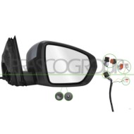 LIBRETTO_RICHIESTA_TARGA.JPG Retrovisore Destro Elettrico Primer Termico Chiudibile Fanale Sonda Luce Cortesia Convesso 12 Pins 