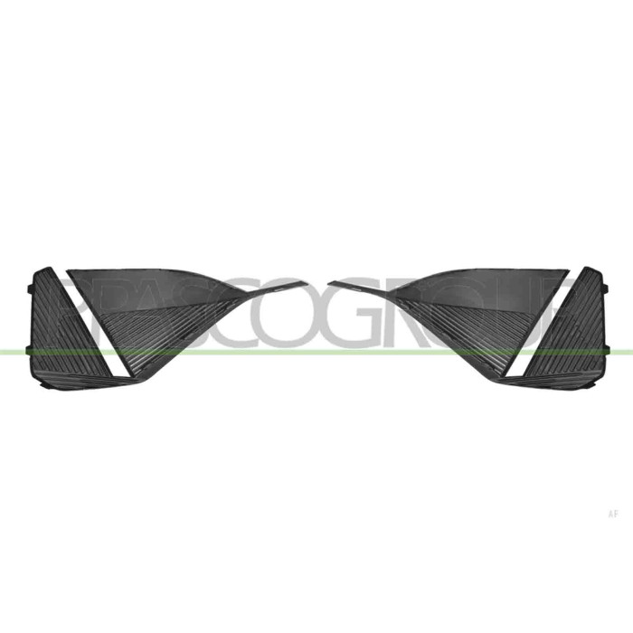 LIBRETTO_RICHIESTA_TARGA.JPG Kit Griglie Paraurti Anteriore Nere Lucide (Destra+Sinistra) Compatibile Per PEUGEOT 408 Dal 06/202