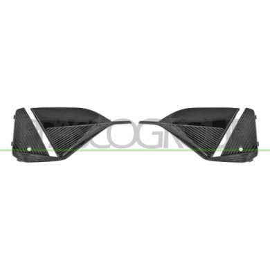 NEUTRO.jpg Kit Griglie Paraurti Anteriore Nere Lucide Con Foro Pdc+Supporto (Destra+Sinistra) PEUGEOT 408 Dal 06/2022 in poi 169