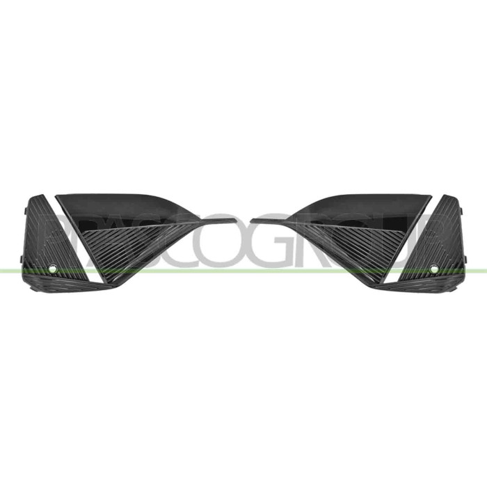 NEUTRO.jpg Kit Griglie Paraurti Anteriore Nere Lucide Con Foro Pdc+Supporto (Destra+Sinistra) PEUGEOT 408 Dal 06/2022 in poi 169