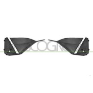 LIBRETTO_RICHIESTA_TARGA.JPG Kit Griglie Paraurti Anteriore Nere Lucide Con Foro Pdc+Supporto (Destra+Sinistra) PEUGEOT 408 Dal 
