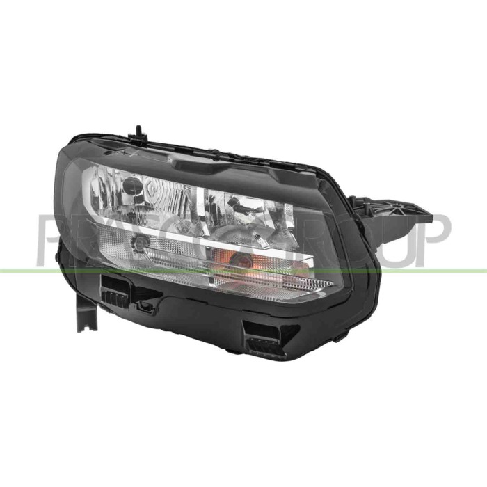 LIBRETTO_RICHIESTA_TARGA.JPG Proiettore Destro H1+H7 Elettrico Con Motore Con Luce Diurna Compatibile Per PEUGEOT PARTNER Dal 04