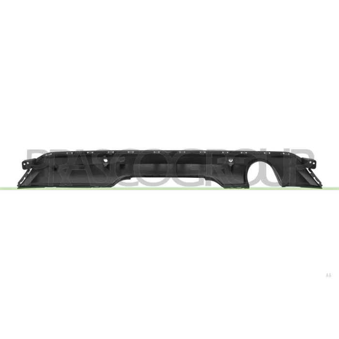 LIBRETTO_RICHIESTA_TARGA.JPG Spoiler Paraurti Posteriore Nero Goffrato Fori Pdc+Supporti Scarico Singolo A Sinistra RENAULT CLIO