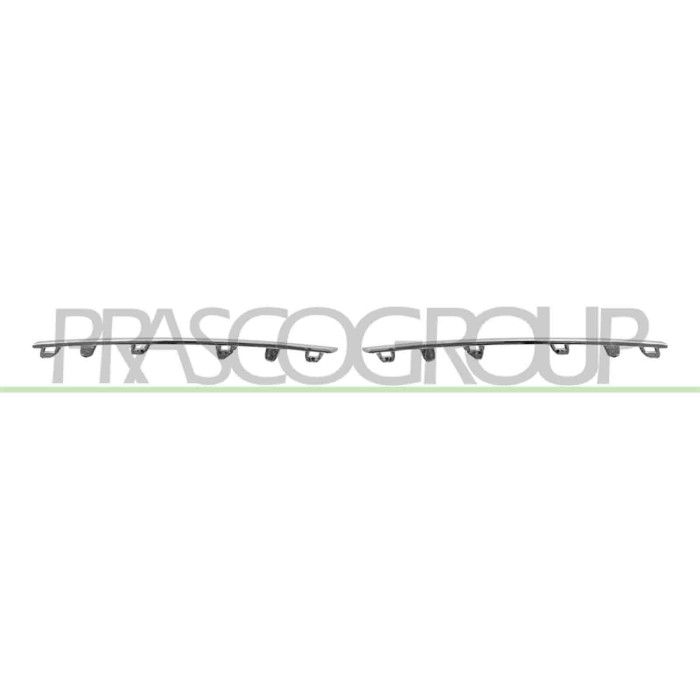 NEUTRO.jpg Kit Modanature Griglia Radiatore Cromato (Destra+Sinistra) Compatibile Per RENAULT CLIO Dal 03/2019 Al 06/2023 960109