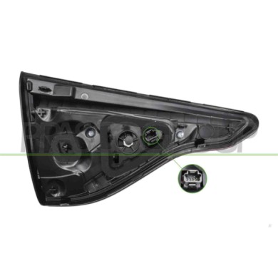 LIBRETTO_RICHIESTA_TARGA.JPG Fanale Posteriore Destro Interno Senza Porta Lampada Led Compatibile Per RENAULT CLIO Dal 03/2019 A