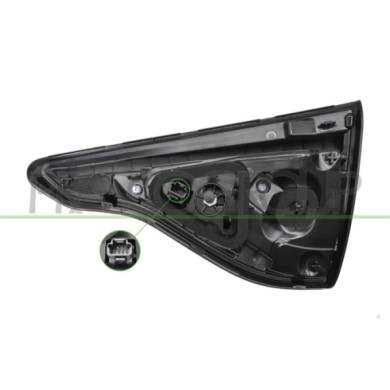LIBRETTO_RICHIESTA_TARGA.JPG Fanale Posteriore Sinistro Interno Senza Porta Lampada Led Compatibile Per RENAULT CLIO Dal 03/2019