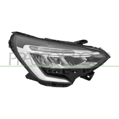 DX_SCRITTA_LOGO.jpg Proiettore Destro Elettrico Con Motore Con Bordo Cromato Con Centralina Led RENAULT CLIO Dal 03/2019 Al 06/2