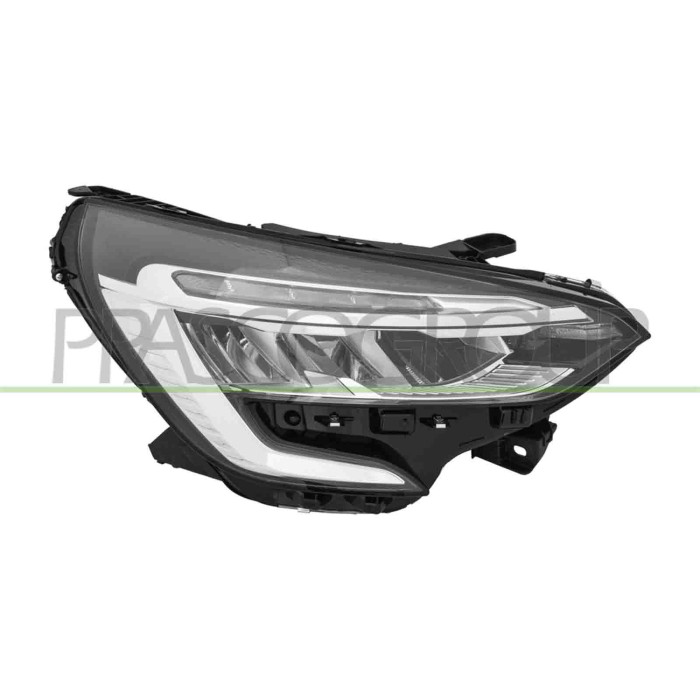 DX_SCRITTA_LOGO.jpg Proiettore Destro Elettrico Con Motore Con Bordo Cromato Con Centralina Led RENAULT CLIO Dal 03/2019 Al 06/2