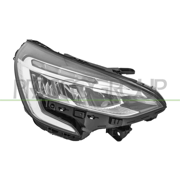 LIBRETTO_RICHIESTA_TARGA.JPG Proiettore Destro Elettrico Con Motore Con Bordo Cromato Con Centralina Led RENAULT CLIO Dal 03/201