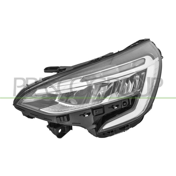 LIBRETTO_RICHIESTA_TARGA.JPG Proiettore Sinistro Elettrico Con Motore Con Bordo Cromato Con Centralina Led RENAULT CLIO Dal 03/2