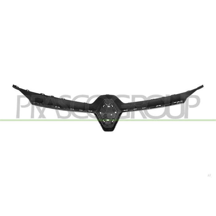 LIBRETTO_RICHIESTA_TARGA.JPG Modanatura Griglia Radiatore Superiore Nera Lucida Compatibile Per RENAULT CLIO Dal 09/2023 Al 10/2