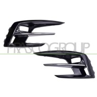 Kit Griglie Paraurti Anteriore Nere Lucide Sede Fendi Modanatura Cromata (Destra+Sinistra) RENAULT MEGANE Dal 02/2020 Al 05/2024