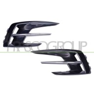Kit Griglie Paraurti Anteriore Nere Lucide Senza Sede Fendi Modanatura Cromata RENAULT MEGANE Dal 02/2020 Al 05/2024