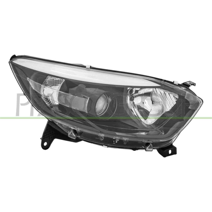 DX_SCRITTA_LOGO.jpg Proiettore Destro H1+H1 Elettrico Con Motore Nero Compatibile Per RENAULT CAPTUR Dal 01/2013 Al 02/2017 2601