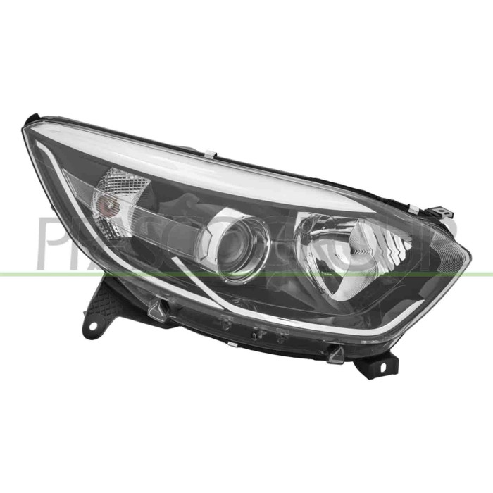 DX_SCRITTA_LOGO.jpg Proiettore Destro H1+H1 Elettrico Con Motore Cromato Compatibile Per RENAULT CAPTUR Dal 01/2013 Al 02/2017 2