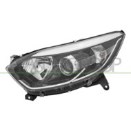 Proiettore Sinistro H1+H1 Elettrico Con Motore Cromato Compatibile Per RENAULT CAPTUR Dal 01/2013 Al 02/2017 260603859R
