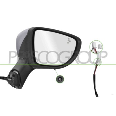 LIBRETTO_RICHIESTA_TARGA.JPG Retrovisore Destro Elettrico Con Primer Termico Con Fanale Con Sonda Convesso 9 Pins RENAULT CAPTUR