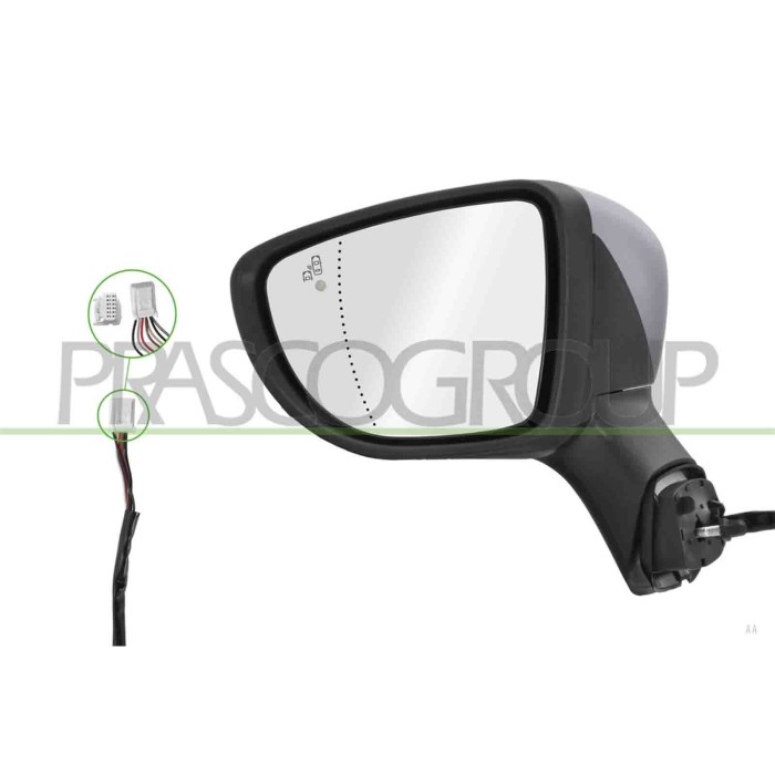 LIBRETTO_RICHIESTA_TARGA.JPG Retrovisore Sinistro Elettrico Con Primer Termico Con Fanale Asferico 7 Pins RENAULT CAPTUR Dal 03/