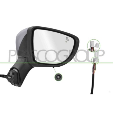 LIBRETTO_RICHIESTA_TARGA.JPG Retrovisore Destro Elettrico Primer Termico Chiudibile Fanale Sonda Blis Convesso 12 Pins RENAULT C