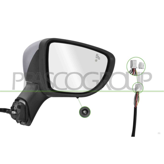 LIBRETTO_RICHIESTA_TARGA.JPG Retrovisore Destro Elettrico Primer Termico Chiudibile Fanale Sonda Blis Convesso 12 Pins RENAULT C