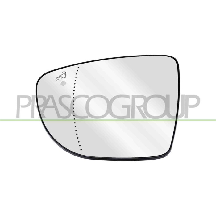 SX_SCRITTA_LOGO.jpg Piastra Specchio Sinistra Termica Con Blis Asferica Compatibile Per RENAULT ZOE Dal 06/2019 in poi Codice Or