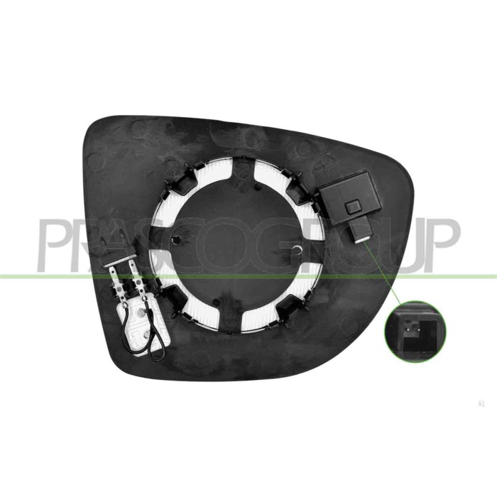 LIBRETTO_RICHIESTA_TARGA.JPG Piastra Specchio Sinistra Termica Con Blis Asferica Compatibile Per RENAULT ZOE Dal 06/2019 in poi 
