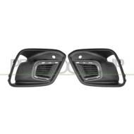 Kit Griglie Paraurti Anteriore Nera Goffrata Foro Pdc+Supporto Senza Sede Fendi RENAULT KANGOO MULTISPACE Dal 03/2021 in poi