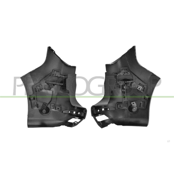LIBRETTO_RICHIESTA_TARGA.JPG Kit Cantonali Paraurti Posteriore Nero Goffrato Destro+Sinistro Mod. 2 Porte A Battente RENAULT KAN