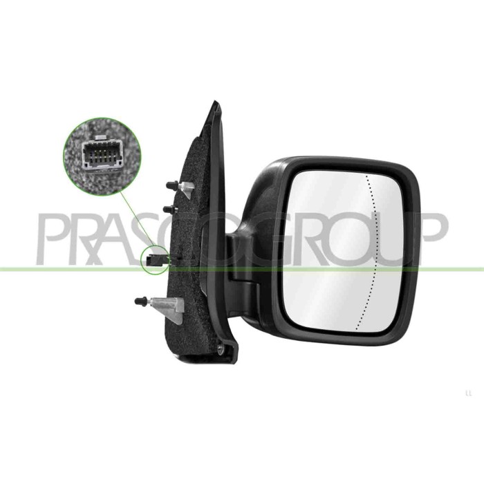 LIBRETTO_RICHIESTA_TARGA.JPG Retrovisore Destro Elettrico Nero Termico Con Fanale Con Sonda Asferico 9 Pins RENAULT TRAFIC (X82)
