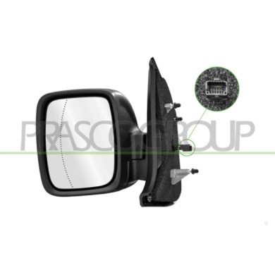LIBRETTO_RICHIESTA_TARGA.JPG Retrovisore Sinistro Elettrico Nero Termico Con Fanale Asferico 7 Pins RENAULT TRAFIC (X82) Dal 03/