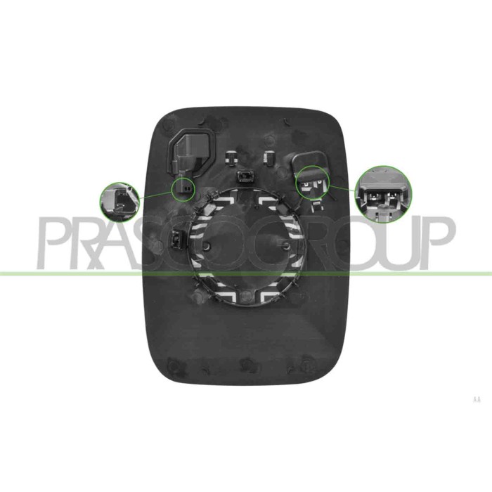 LIBRETTO_RICHIESTA_TARGA.JPG Piastra Specchio Destra Termica Con Blis Asferica Compatibile Per RENAULT TRAFIC (X82) Dal 03/2021 