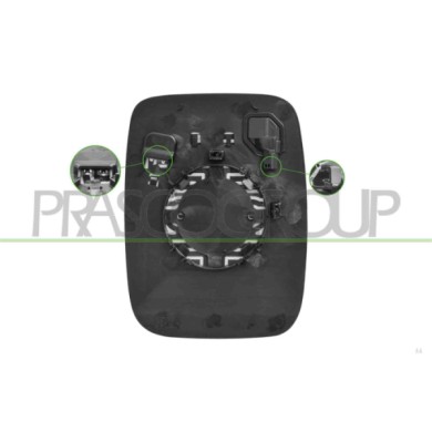 LIBRETTO_RICHIESTA_TARGA.JPG Piastra Specchio Sinistra Termica Con Blis Asferica Compatibile Per RENAULT TRAFIC (X82) Dal 03/202