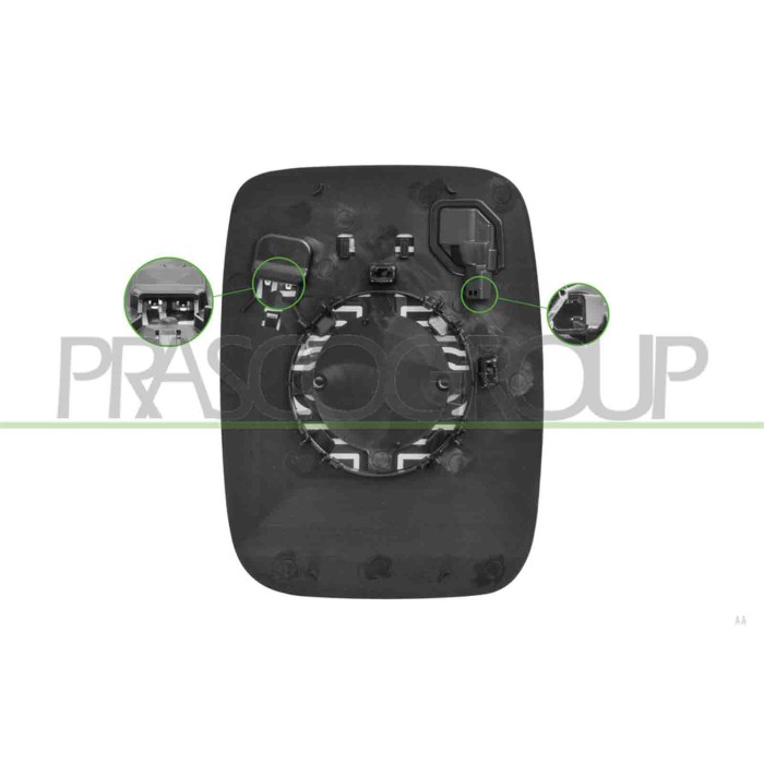 LIBRETTO_RICHIESTA_TARGA.JPG Piastra Specchio Sinistra Termica Con Blis Asferica Compatibile Per RENAULT TRAFIC (X82) Dal 03/202