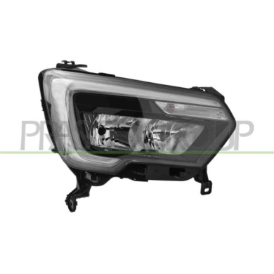 DX_SCRITTA_LOGO.jpg Proiettore Destro H7+H1 Elettrico Con Motore Con Luce Diurna Led RENAULT MASTER Dal 10/2019 Al 02/2024 26010