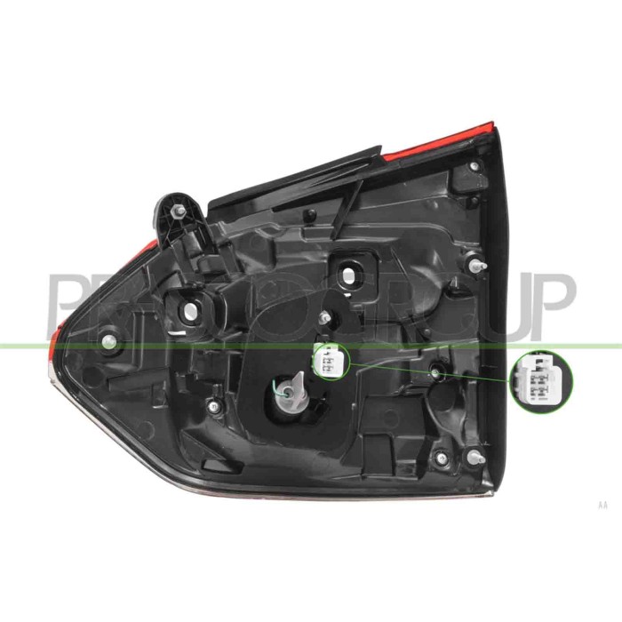 LIBRETTO_RICHIESTA_TARGA.JPG Fanale Posteriore Sinistro Interno Senza Portalampada Compatibile Per SUBARU FORESTER (SK) Dal 02/2