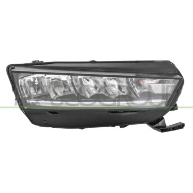 DX_SCRITTA_LOGO.jpg Proiettore Destro Elettrico Con Motore Con Luce Diurna Led Versione A.L. SKODA OCTAVIA Dal 03/2020 Al 02/202