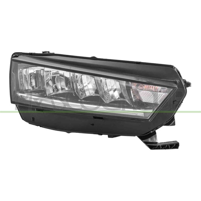 LIBRETTO_RICHIESTA_TARGA.JPG Proiettore Destro Elettrico Con Motore Con Luce Diurna Led Versione A.L. SKODA OCTAVIA Dal 03/2020 