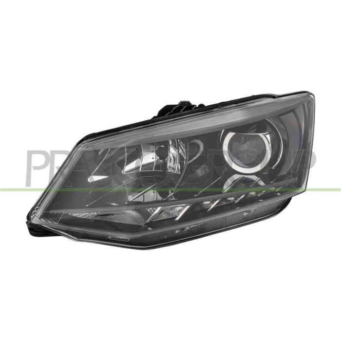 LIBRETTO_RICHIESTA_TARGA.JPG Proiettore Sinistro H7+H7 Elettrico Con Motore Con Luce Diurna Nero Led SKODA FABIA (NJ) Dal 08/201