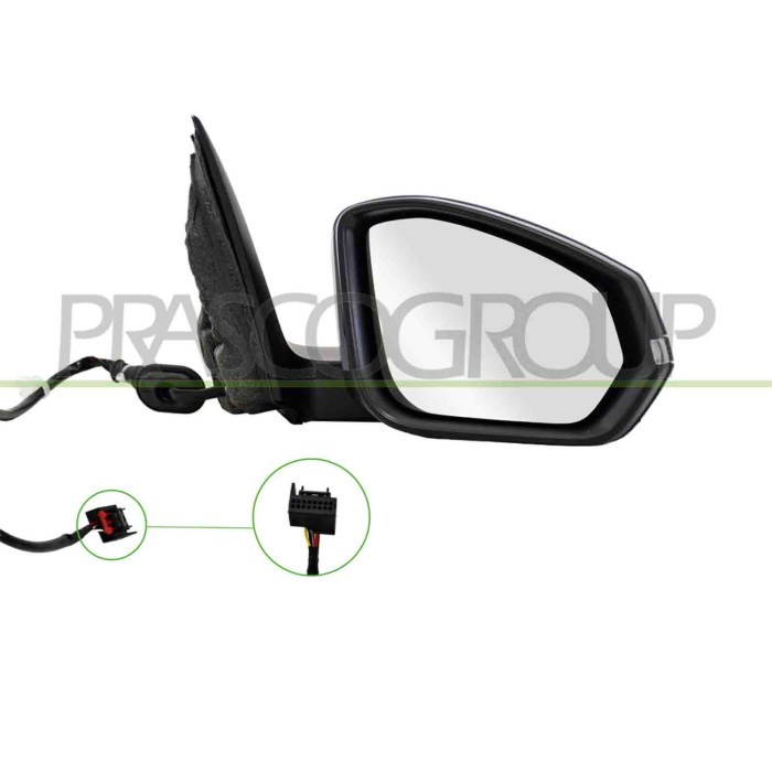 LIBRETTO_RICHIESTA_TARGA.JPG Retrovisore Destro Elettrico Con Primer Termico Con Fanale Convesso 6 Pins SKODA FABIA (NJ) Dal 10/