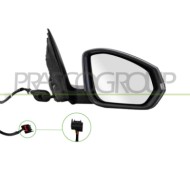 LIBRETTO_RICHIESTA_TARGA.JPG Retrovisore Destro Elettrico Con Primer Termico Con Fanale Convesso 6 Pins SKODA FABIA (NJ) Dal 10/