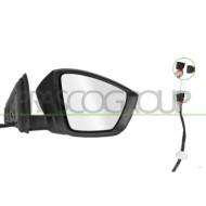 LIBRETTO_RICHIESTA_TARGA.JPG Retrovisore Destro Elettrico Nero Con Fanale Convesso 5 Pins Compatibile Per SKODA KAROQ Dal 11/201