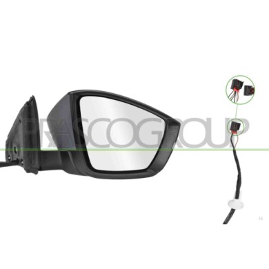 LIBRETTO_RICHIESTA_TARGA.JPG Retrovisore Destro Elettrico Con Primer Termico Con Fanale Convesso 6 Pins SKODA KAROQ Dal 11/2017 