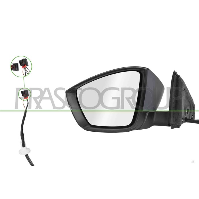 LIBRETTO_RICHIESTA_TARGA.JPG Retrovisore Sinistro Elettrico Con Primer Termico Con Fanale Convesso 6 Pins SKODA KAROQ Dal 11/201