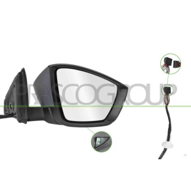 LIBRETTO_RICHIESTA_TARGA.JPG Retrovisore Destro Elettrico Primer Termico Chiudibile Fanale Luce Cortesia 11 Pins SKODA KAROQ 201