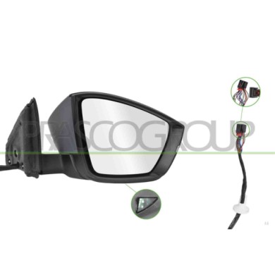 LIBRETTO_RICHIESTA_TARGA.JPG Retrovisore Destro Elettrico Primer Termico Chiudibile Fanale Memoria Luce Cortesia 15 Pins SKODA K