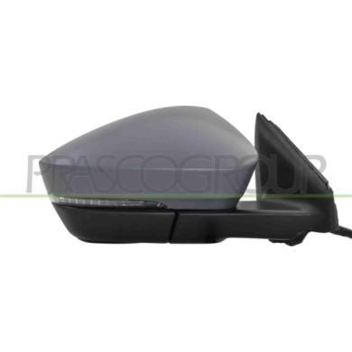 DX_SCRITTA_LOGO.jpg Retrovisore Destro Elettrico Primer Termico Chiudibile Fanale Memoria Luce Cortesia Blis 17 Pins SKODA KAROQ