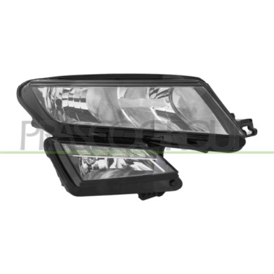 DX_SCRITTA_LOGO.jpg Proiettore Destro H7+H7 Elettrico Motore Luce Diurna Senza Fendinebbia Led Versione Elba SKODA KODIAQ Dal 09